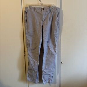 GAP women’s Light Blue Striped Chinos